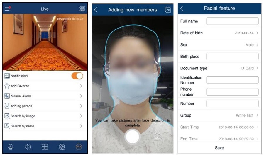 در نرم افزار انتقال تصویر SuperLive Plus امکان افزودن شخص وجود دارد.